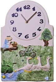 Terrastudio　セラミック時計　  テラスタジオ　陶器　掛け時計　ドイツ製　Wall Clock 00-2601 壁掛け時計　手造り　ギフト　贈り物　お洒落【送料無料】