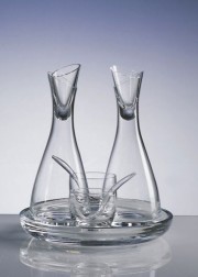 クリスタルガラス　調味料５点セット　Vilca　イタリア