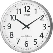 ユニバーサルデザインフォントで見やすい！電波掛け時計　スリーウェイブM821　4MY821-019　シチズン時計