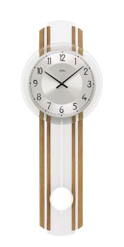 ＡＭＳアームス振り子時計　7475　ドイツ製  AMS掛け時計　アームス掛け時計　天然木　お洒落