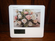 オリジナル音声を録音し、アラーム時計を作ります！　レコーダーフォトフレームアラーム電波時計