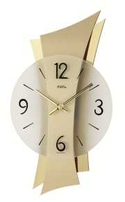ゴールドカラーがアクセント！　ＡＭS　アームス掛け時計　AMS9397