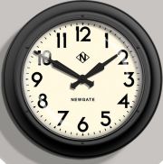 NEW GATEニューゲート掛け時計　Giant Electric ブラック GIANT INDUSTRIAL STATION WALL CLOCK AWN91MK