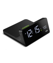 【日本正規代理店品】BRAUN Digital Alarm Clock Qiワイヤレス充電 BC21B 目覚まし時計 置き時計