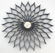 Sunflower 　掛け時計　サンフラワークロック　ブラック　GN304BK  ジョージネルソン 壁掛け時計