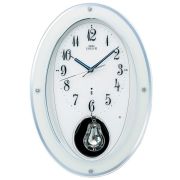 SEIKO　エンブレム　振り子時計　メロディ　HS444W　セイコー電波時計　名入れ　送料無料