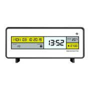 ニューゲート置時計　NEW GATE　目覚まし時計　アラームクロック　フューチュラマ　LCD-FUTUR2　ムーンフェイズ　モダン　ムーンフェイズ　温度