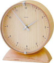 優しい木の質感が嬉しい！　INHOUSEインハウス製置き時計　ビーチウッド/ ビーチウッドM18CBN