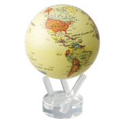 ゆっくりと回り続ける不思議な地球儀 4.5"MOVA GLOBES 　ムーバグローブ　MG45ATE　アンティーク　ベージュ φ１１．４ｃｍ Antique Beige