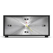 NEW GATEニューゲート　マントルクロック　Thunderbird Mantel Clock - Aluminium　ブラック-シルバー　MTHUN675CK