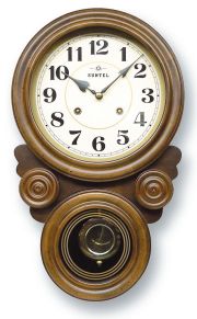 格調高く時の訪れを告げます！　ボンボン報時付き　だるま振り子時計　QL687A　サンテル　日本製