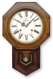 格調高く時の訪れを告げます！　ボンボン報時付き　だるま振り子時計　QL688R　サンテル　日本製