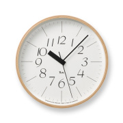 Lemnos　レムノス　電波掛け時計 Riki　CLOCK　RC　WR07-10φ254