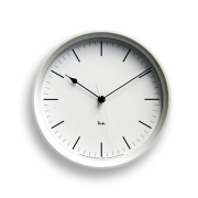 Lemnos　レムノス　電波掛け時計 Riki　STEEL CLOCKホワイト　WR08-24WH　φ204