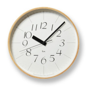 Lemnos レムノス 電波掛け時計 ROOT ナチュラル NY18-07NT スクエア