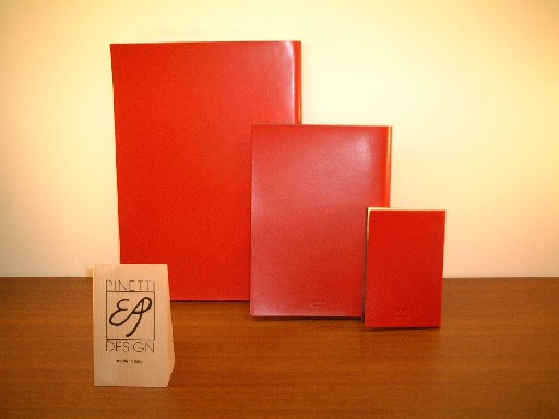 レザーＡ４日誌（ノート）Pelle Liscia 　レッド