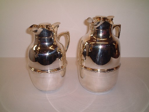 イタリアンデザインがテーブルを豪華に飾る！シルバーポット 小（イタリア製）