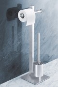 便利な一体型のトイレットペーパーａｎｄトイレブラシスタンドFRESCO　40185 ZACK