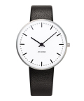 アルネ・ヤコブセン腕時計 ARNE JACOBSEN City Hall Watch Leather  34mm　53201-1601