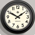 NEW GATEニューゲート掛け時計　Giant Electric ブラック GIANT INDUSTRIAL STATION WALL CLOCK AWN91MK