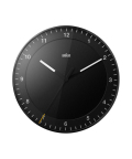 【日本正規代理店品】　ブラウン　BRAUN　掛け時計　　BC17B 　ブラック　壁掛時計　シンプル　モダン