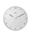 【日本正規代理店品】　ブラウン　BRAUN　掛け時計　　BC17W　ホワイト　壁掛時計　シンプル　モダン