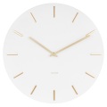 Karlsson　カールソン　掛け時計　Karlsson Charm Wall Clock - White　ホワイト　壁掛け時計　KA5716WH【送料無料】