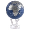 ムーバグローブ　ゆっくりと回り続ける不思議な地球儀 4.5" MOVA GLOBES   MG45BSE　φ１１．４ｃｍ Blue and Silver
