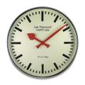 文字入れ品　ロジャーラッセルRogerLascelles社製 PERSONALISED　CHROME RETRO WALL CLOCK 45cm　掛け時計　PR-LM-ELEC-CHROME