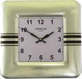 レトロ調でお洒落 ロジャーラッセル掛け時計　RogerLascelles　掛け時計　SQUARE TIN WALL CLOCK  STRIPES DESIGN 壁掛け時計　SQ-STRIPES