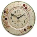 掛け時計　アンティーク調　お洒落　ロジャーラッセル壁掛け時計　RogerLascelles掛け時計　French Tin Wall Clock, Olives Design  壁掛け時計　TIN-OLIVES