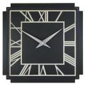 レトロでお洒落なスクエアウッド！ロジャーラッセルRogerLascelles社製　掛け時計　WD-DECO-BLACK