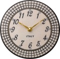 陶器の温かさとイタリアンアートに溢れる魅力！　アントニオ・ザッカレラ　Antonio Zaccarella 陶器　置き掛け兼用時計　ZC923-003