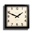 レトロなスクエアクロックです！　NEW GATEニューゲート掛け時計　QUAD WALL CLOCK ブラック　QUAD42K  アンティーク調仕上げ