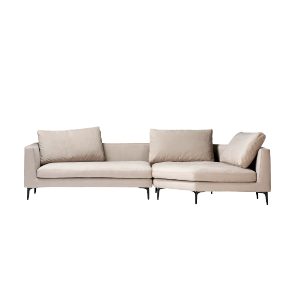 arione] コーナーソファ・2P片肘ソファ（向って左） ※背クッションL×3set