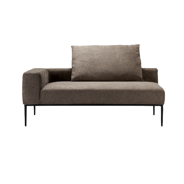 [kontinent] 2P片肘ソファ（向って左）　※ボルスター付クッションL×1set_正面_SP196