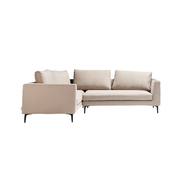[arione] 3Pソファ＋２P片肘ソファ(向って右)　※背クッションM×1set、L×3set_正面_W1-110