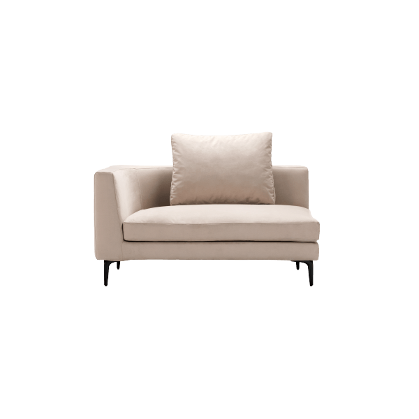 スワンのカウチ arione] カウチ（向って右）・2P片肘ソファS（向って左） ※背