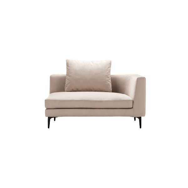 [arione] 2P片肘ソファS（向って右）　※背クッションM×1set_正面_W1-110