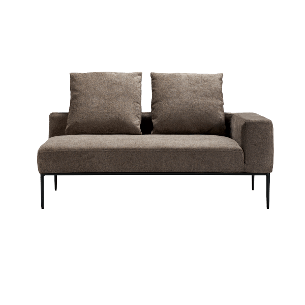 [kontinent] 2P片肘ソファ（向って右）　※ボルスター付クッションS×2set_正面_SP196