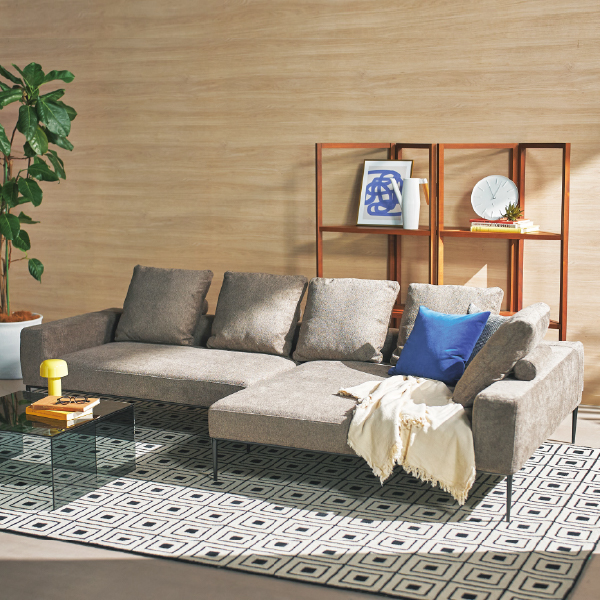 kontinent] 3P片肘ソファ（向って右） ※ボルスター付クッションS