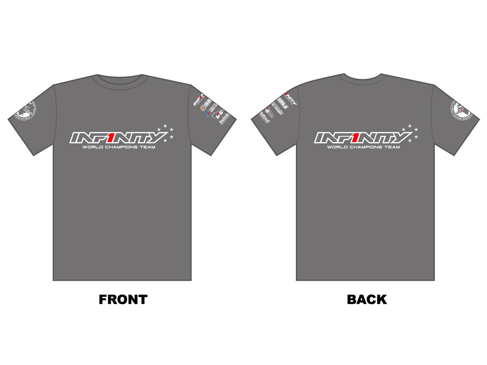 <A0097> INFINITY チームTシャツ（グレー）