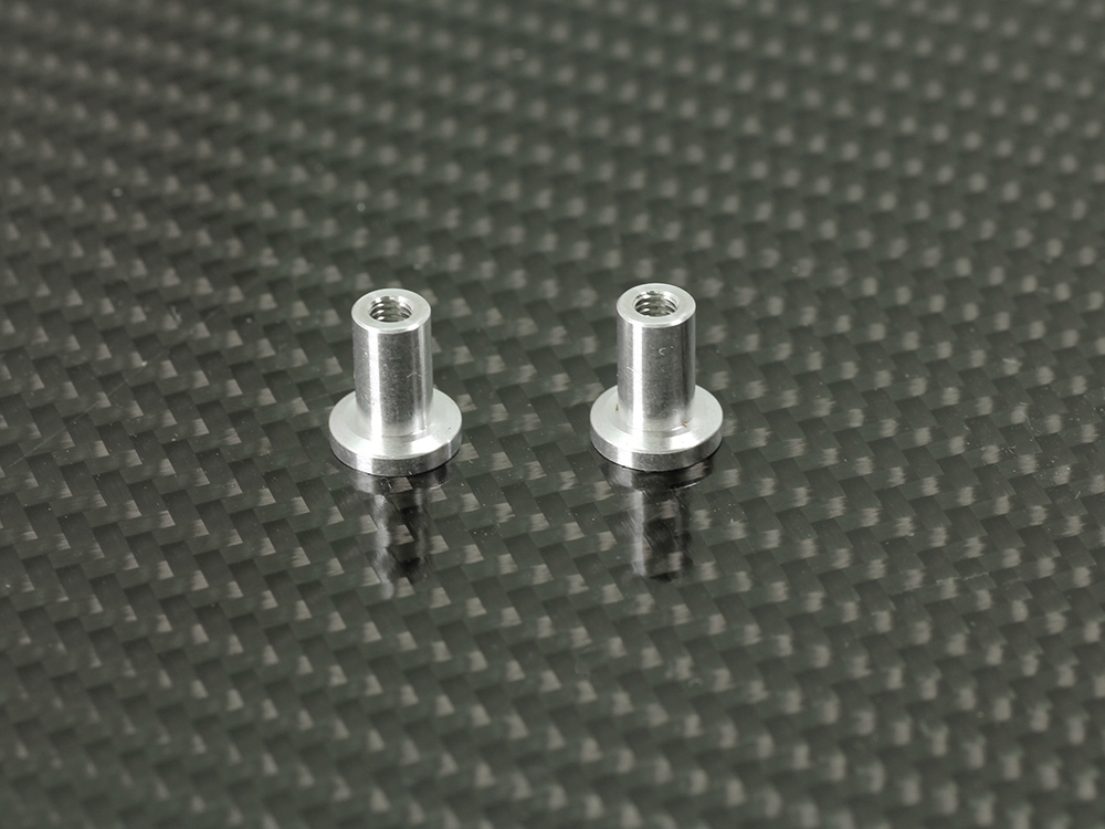 <F018> アルミステアリングポスト（シルバー/2個）