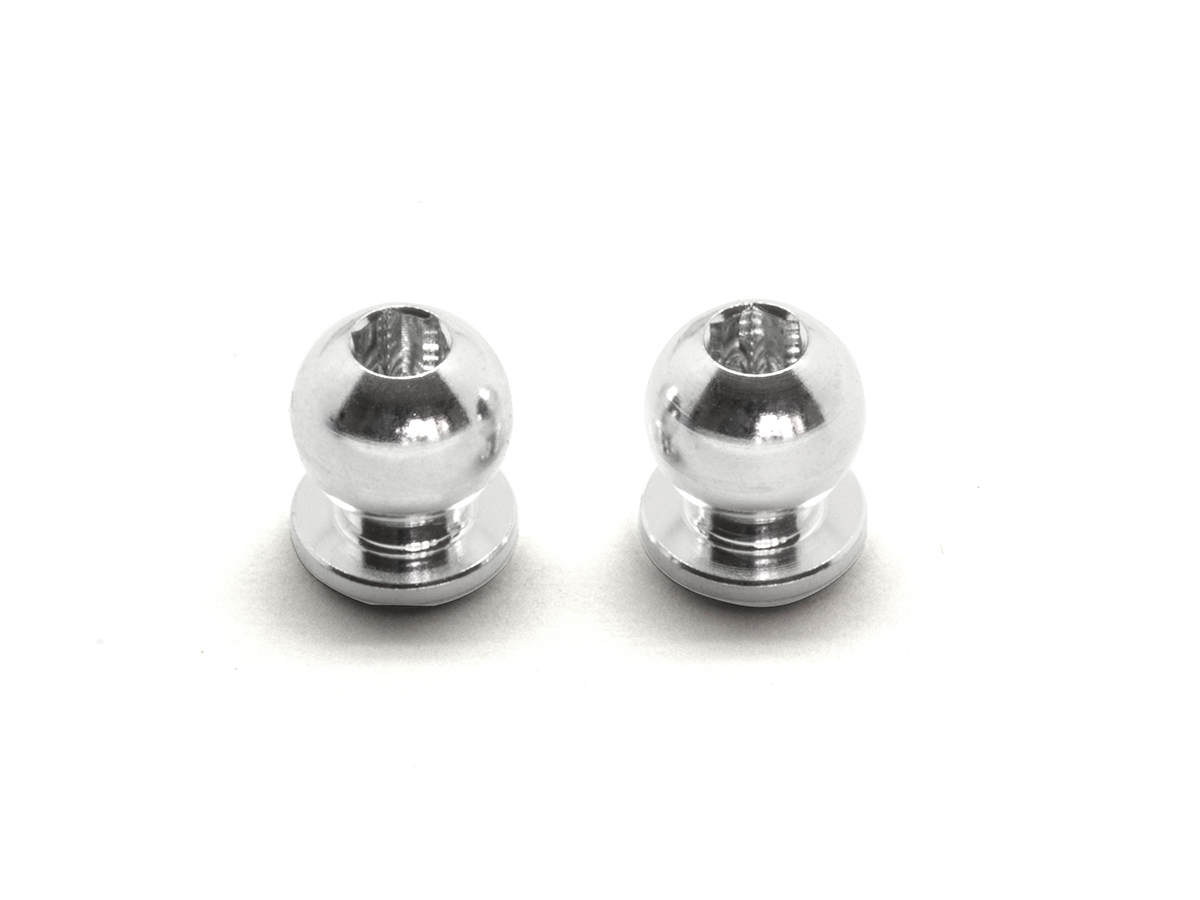 <R0129B> 座付きボール 7.8mm （アルミ） 2個