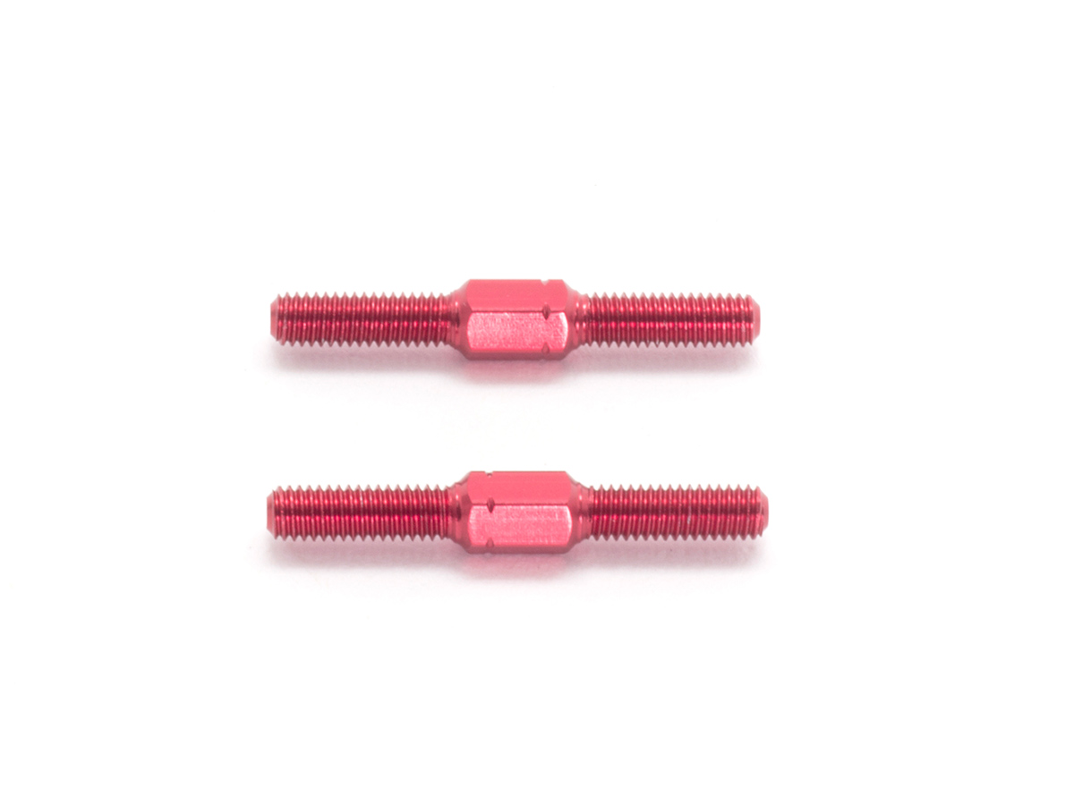 <T056> アルミターンバックル M3x25mm（レッド/2本）