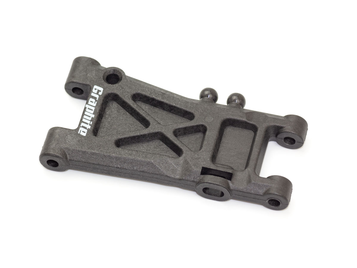 <T164-SH> リアロアサスアーム（グラファイト/スーパーハード）