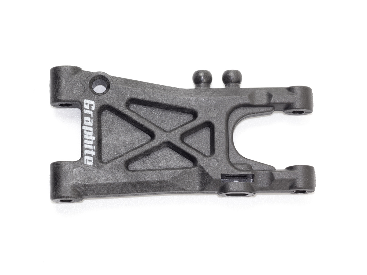 <T165-SH> リアPRSロアサスアーム（グラファイト/スーパーハード）