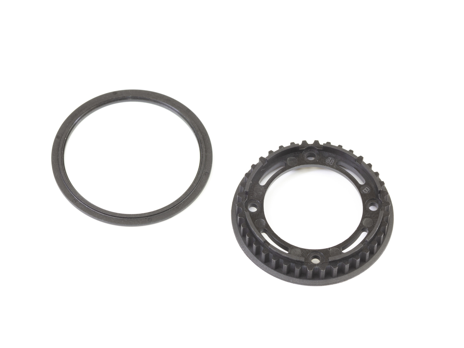 <TS002LFB> プーリー 38T（ローフリクション/ブラック）