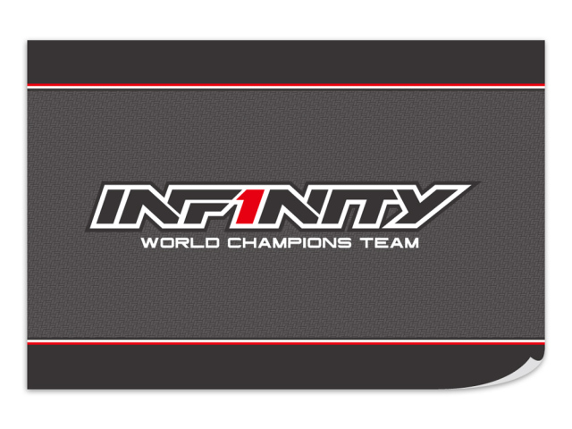 <A0087H> INFINITYチームセッティングボードステッカー（横向き/430x290mm)