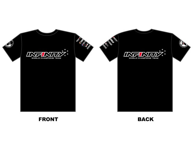<A00994XL> INFINITY チームTシャツ "5スターズ" （黒）4XLサイズ